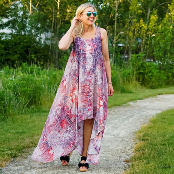 Love Kyla Dresses & Skirts - Love Kyla Bohemian Print High-Low Maxi Dress. Size small.